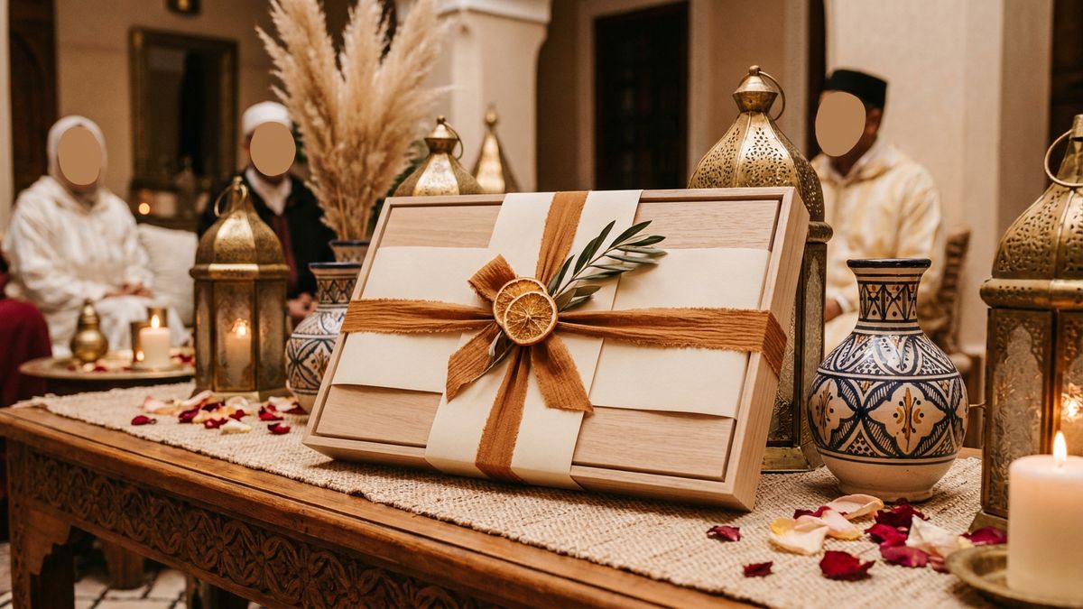 Le cadeau parfait : tableau en bois emballé